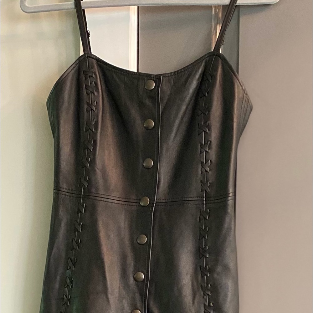 Haute Hippie Leather Dress